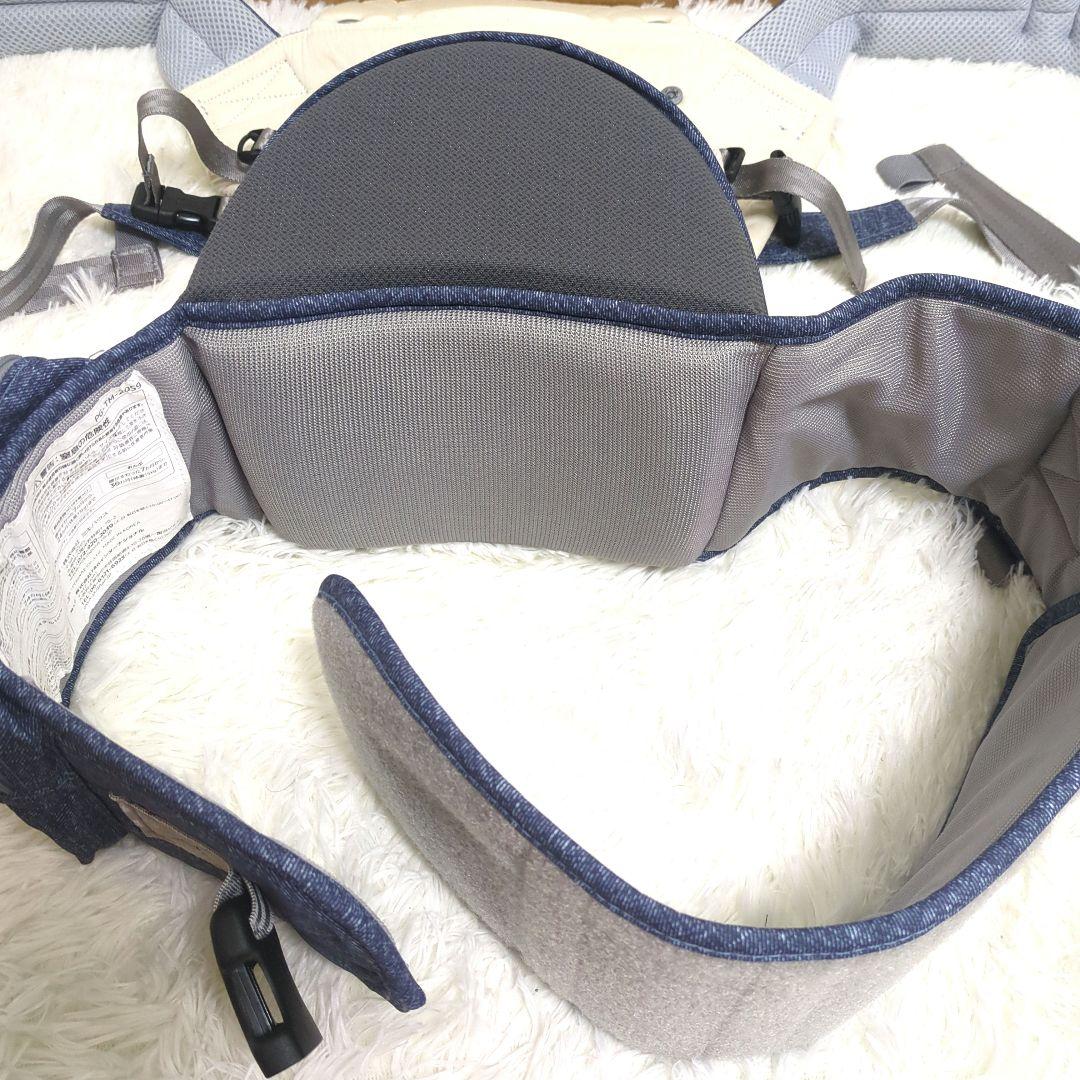 ポグネー × ミキハウス 抱っこ紐 デニム調