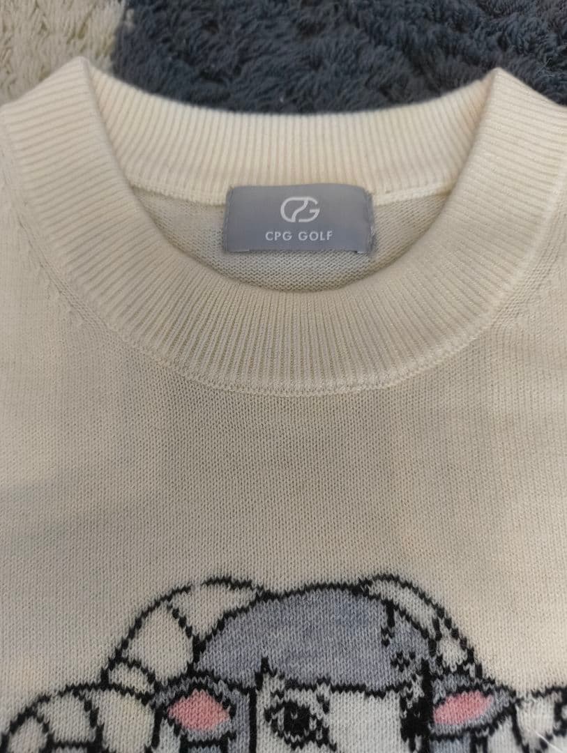 シーピージーゴルフ　羊グラフィックインターシャニット