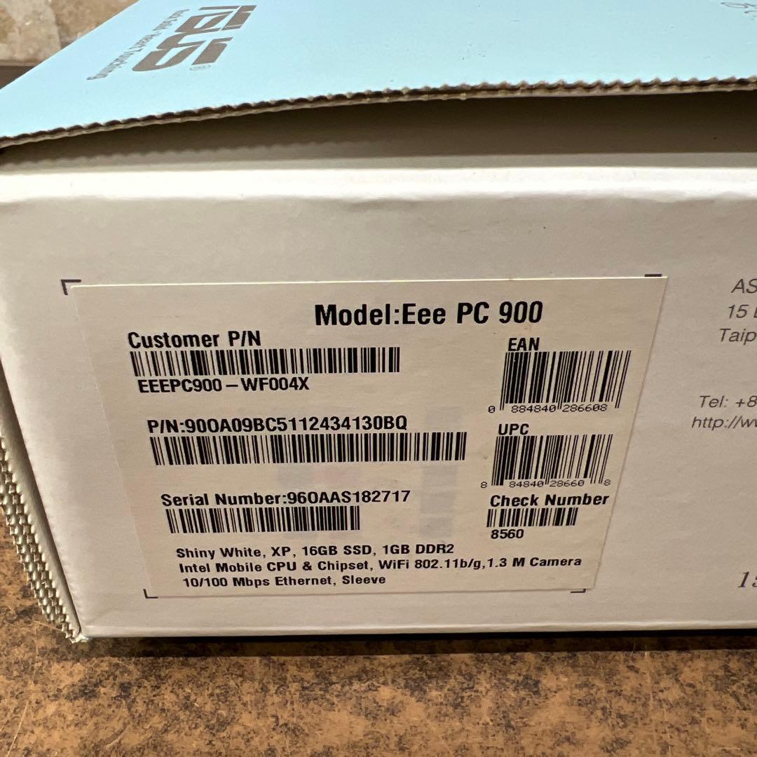【未開封品】　Windows Fee PC 900 16G ASUS