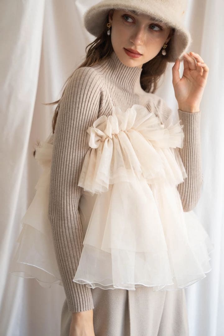 Acka peplum tulle bustier 新品未使用