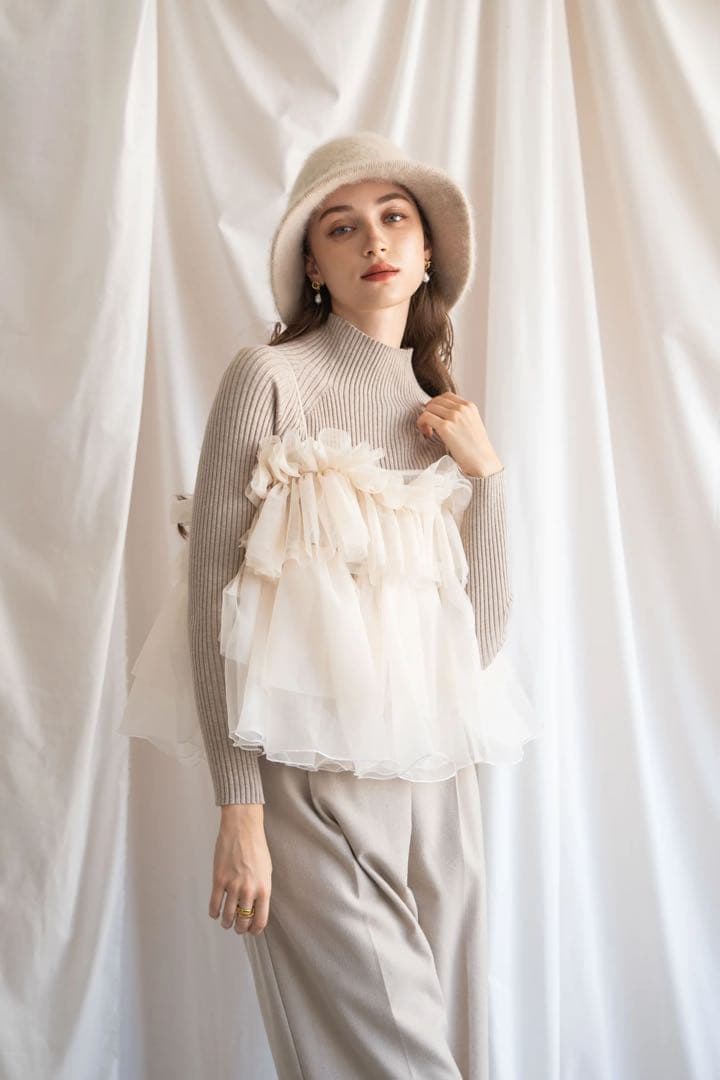 Acka peplum tulle bustier 新品未使用