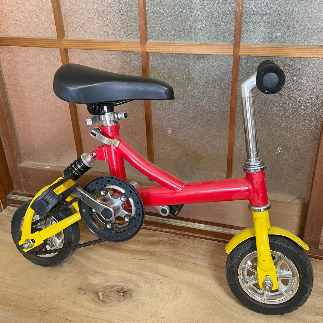 【OSA】サスペンション付き 豆チャリ／ミニ自転車 極小サイズ レトロ