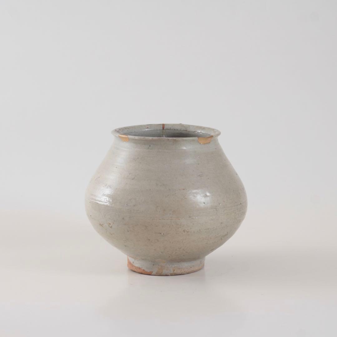 李朝 堅手 塩笥壷 朝鮮美術 古美術 古道具 李朝白磁 アンティーク