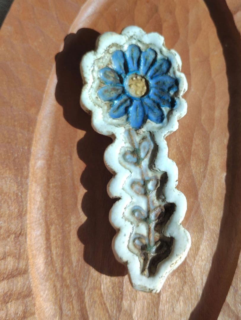 作家　本田あつみ カトラリーレスト　2個　ワイルドフラワー