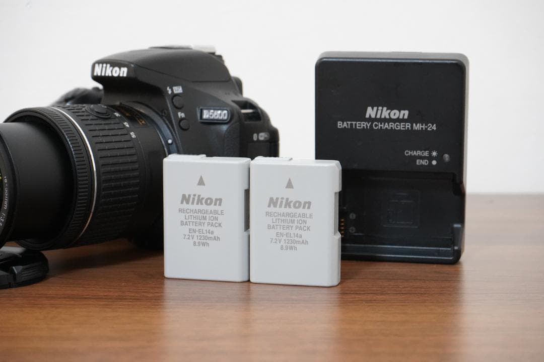 【ショット数3509枚】Nikon D5600 標準レンズ＋バッテリー2個付き