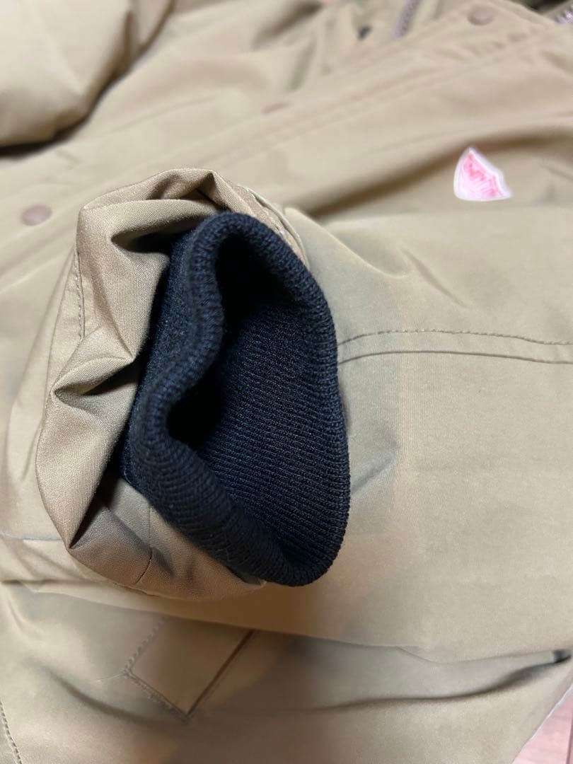 【美品】DANTON/ダントンダウンコートJD-8634LASカーキ42