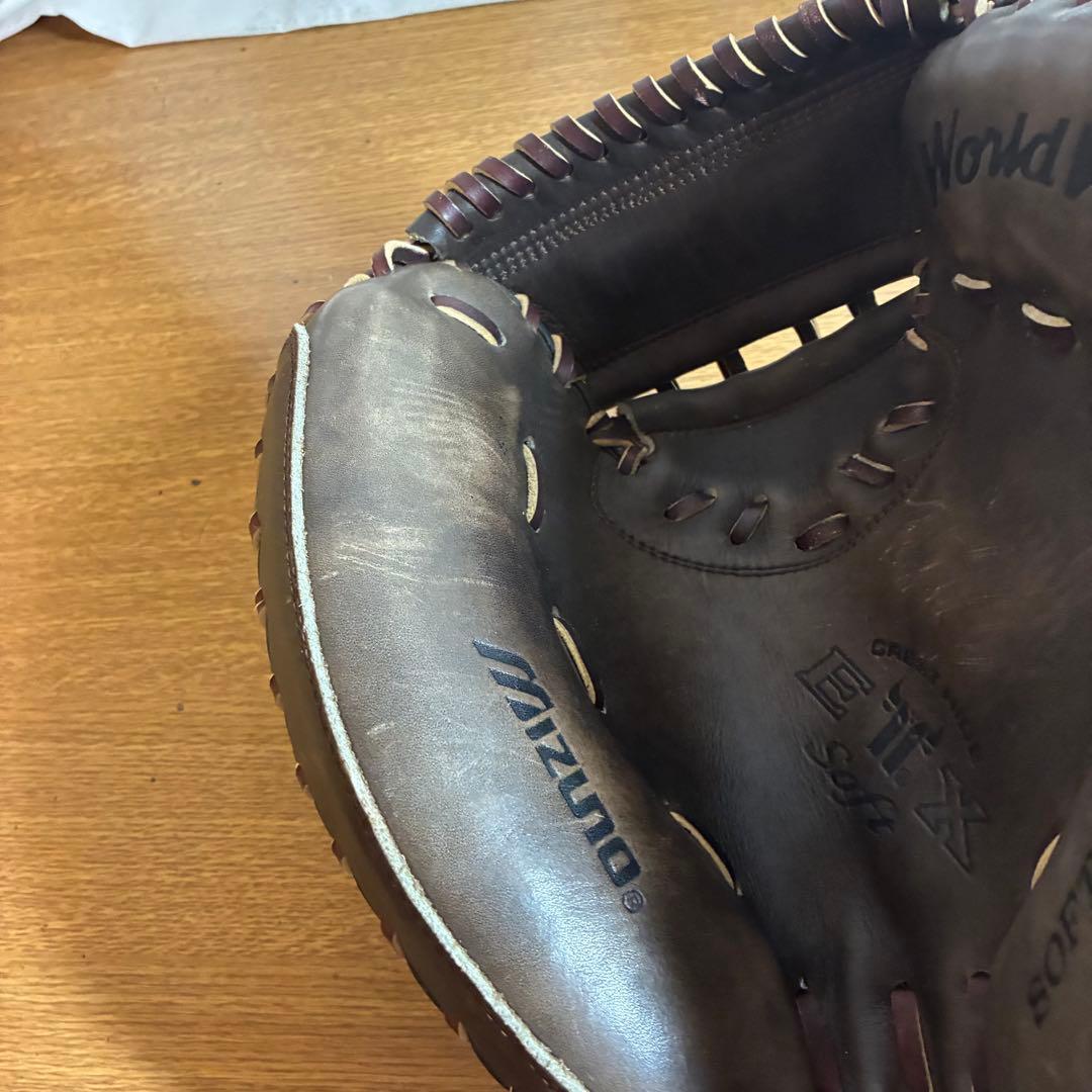 ミズノ ワールドウィン 一般軟式 キャッチャーミット 美品 日本製