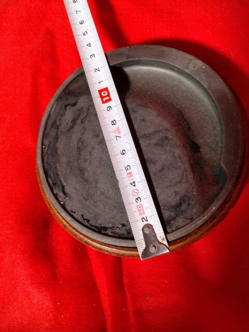 硯セット　ミニサイズ　丸形　東京老舗高級油煙古墨　習字