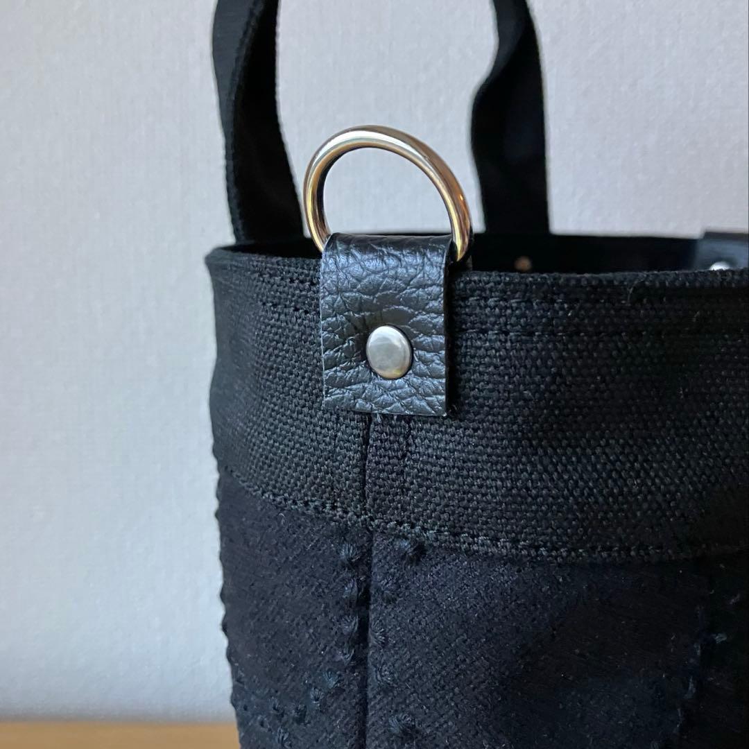 ミニトートバッグ dopタンバリン ブラック