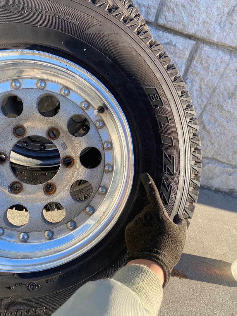 ランクル40　215/80R15 スタッドレス ホイール 4本セット ブリザック