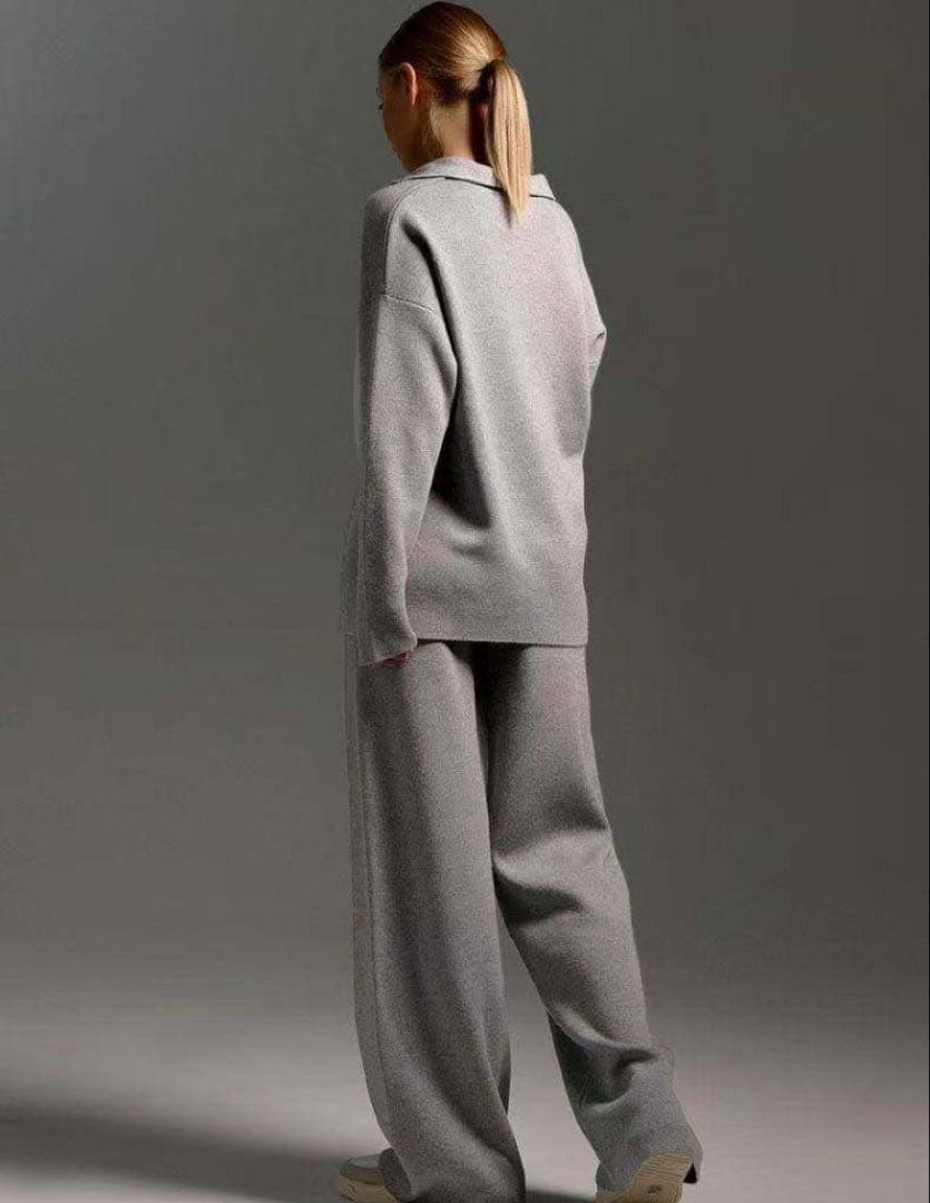 alo グレー ハイネック トレーナー