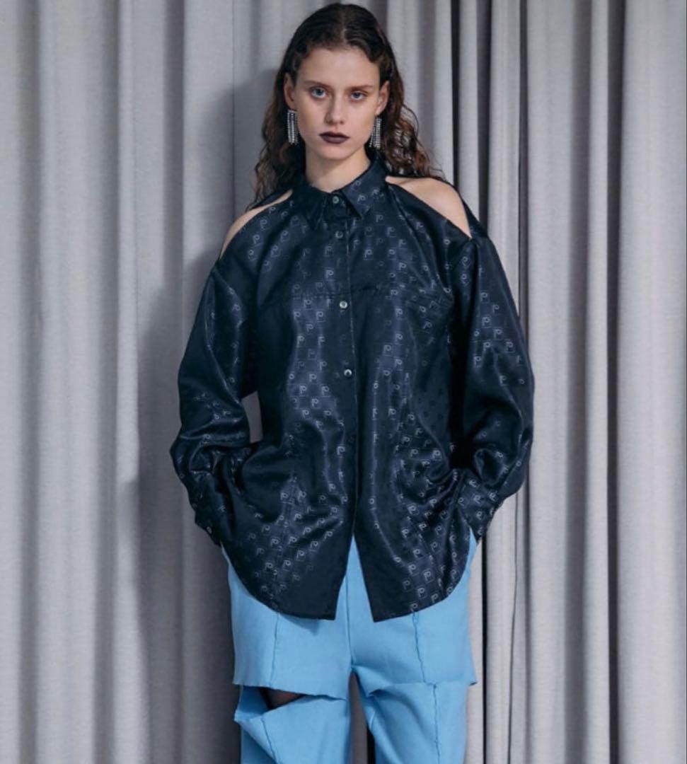 美品⭐️prank project ロゴジャガードシャツ