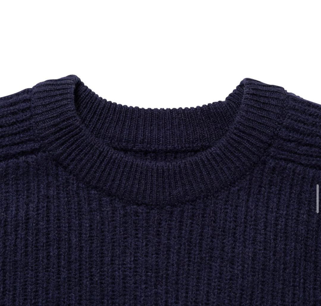 DESCENDANT 25AW CLAM CREW NECK KNIT Sサイズ