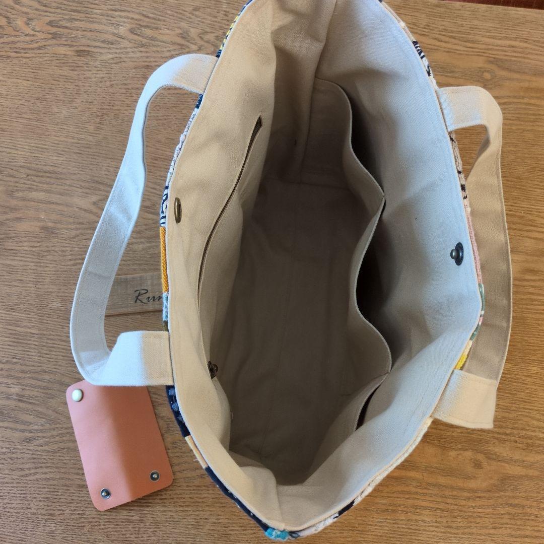 大きなパッチワークトートバッグ＊ミナペルホネン