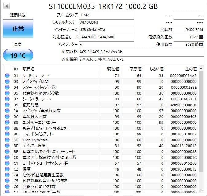 ✨4個セット✨HDD 1000GB✨大容量1TB✨2.5インチ✨11-06