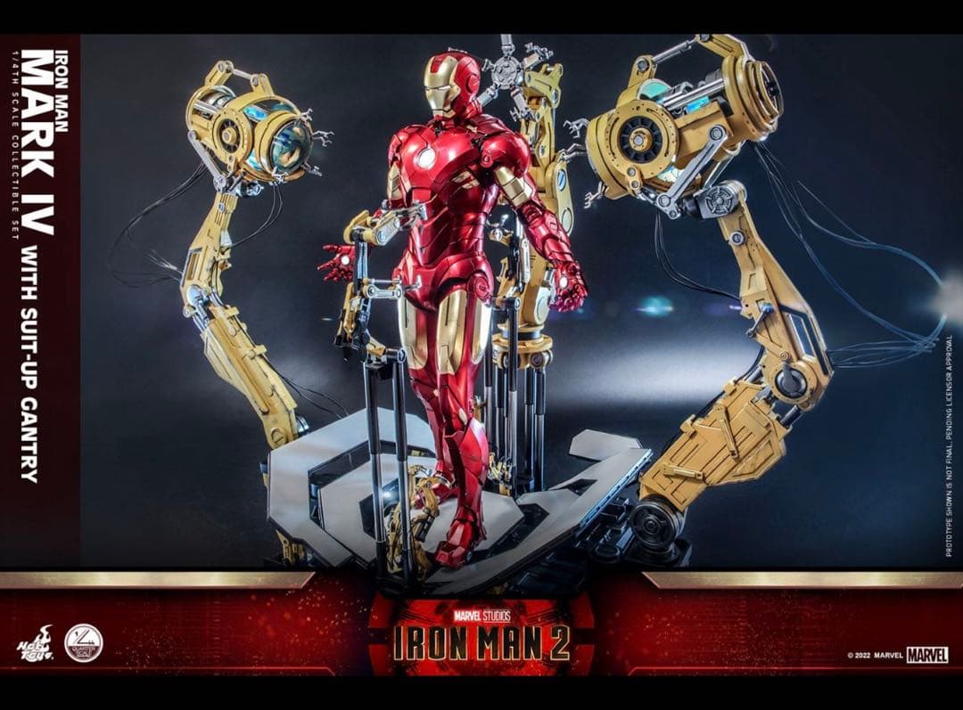 ホットトイズ　1/4　アイアンマン マーク4　パワードスーツ装着機付き
