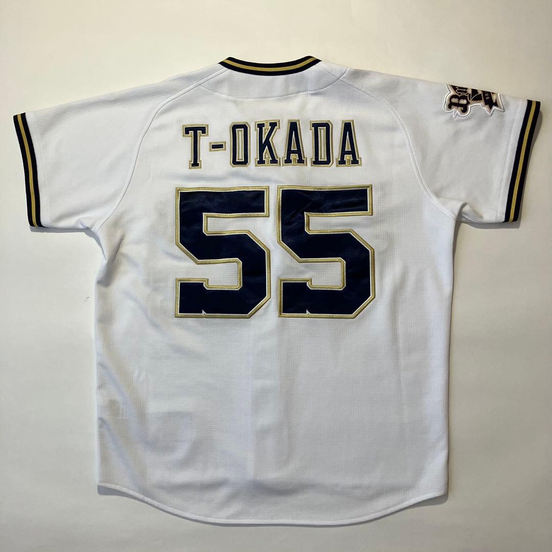 T-岡田 オリックスバファローズ ユニフォーム ホーム 刺繍 デサント Sサイズ