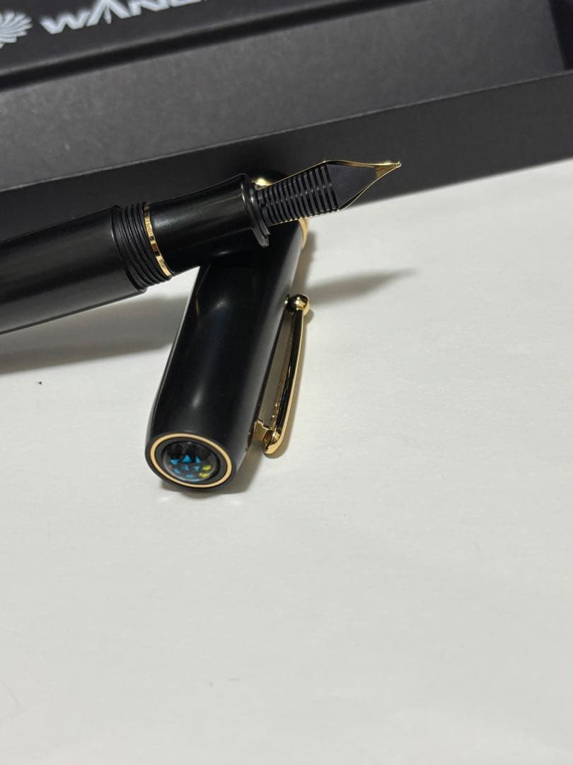 ワンチャー製ベークライト七宝万年筆