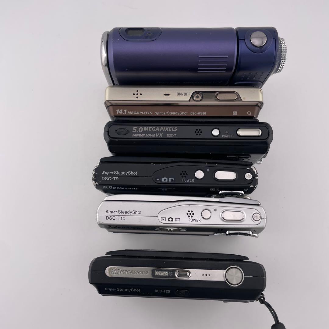 ６台セット【ジャンク】SONY Cyber-shot デジカメDSC-W380他