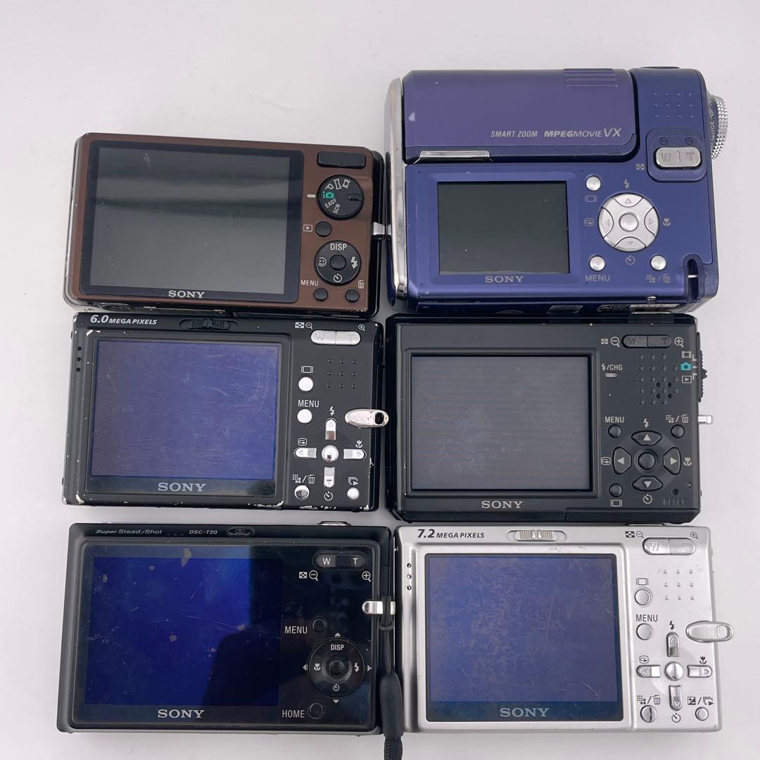６台セット【ジャンク】SONY Cyber-shot デジカメDSC-W380他