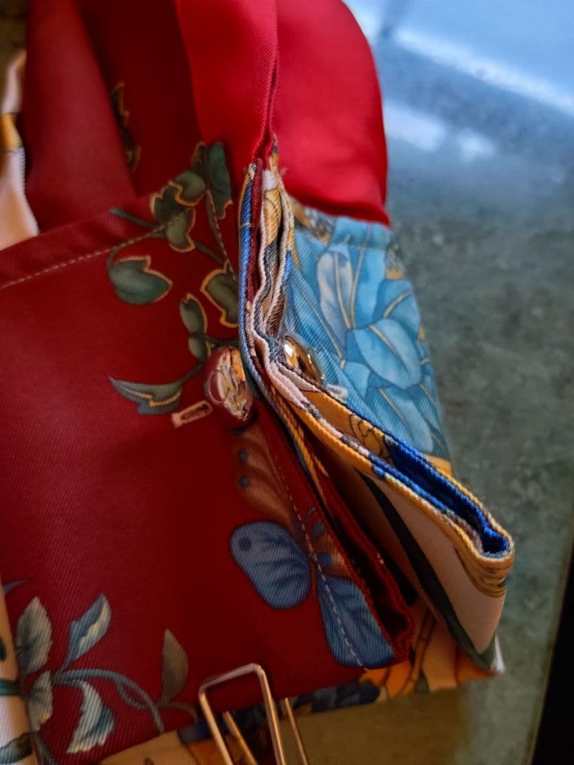 美品 Salvatore Ferragamo アシンメトリー シルク ブラウス