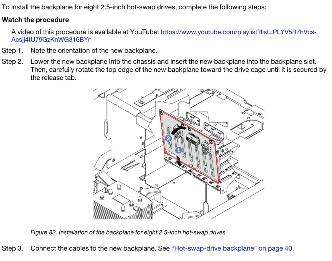 Lenovo RAID 930-16i + 8x2.5'' SASバックプレーン