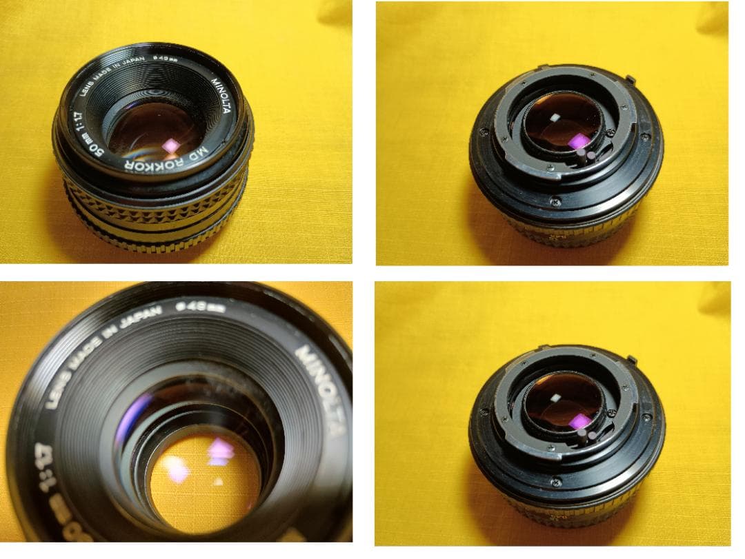 ミノルタ ‐XG-S＋MD ROKKOR 1:1.7 f=50・新品級整備品中古