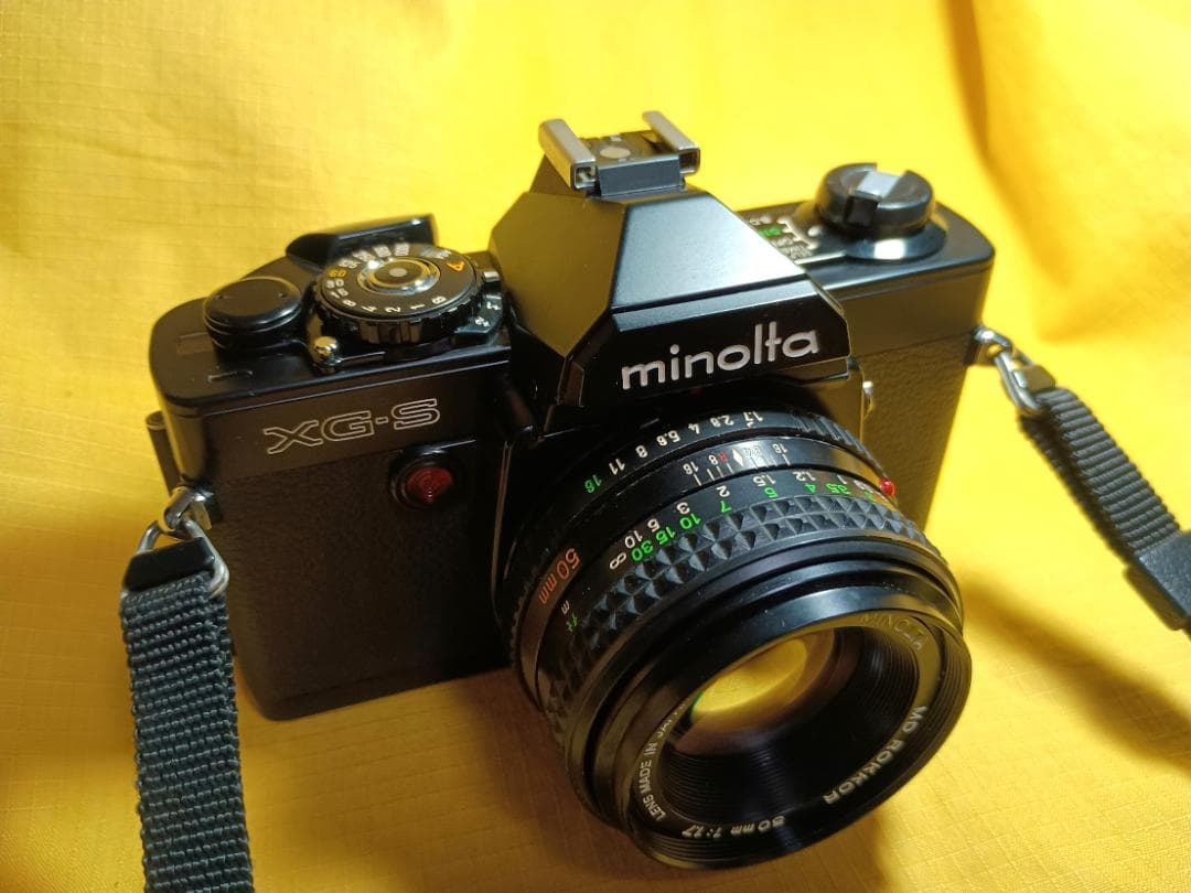 ミノルタ ‐XG-S＋MD ROKKOR 1:1.7 f=50・新品級整備品中古