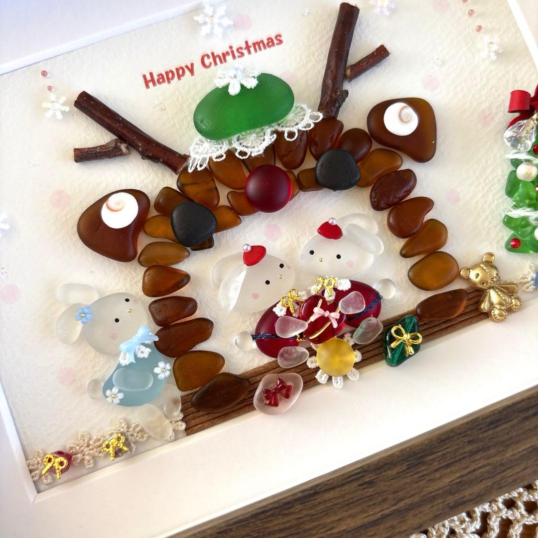 シーグラスアート❁クリスマスオーナメント❁