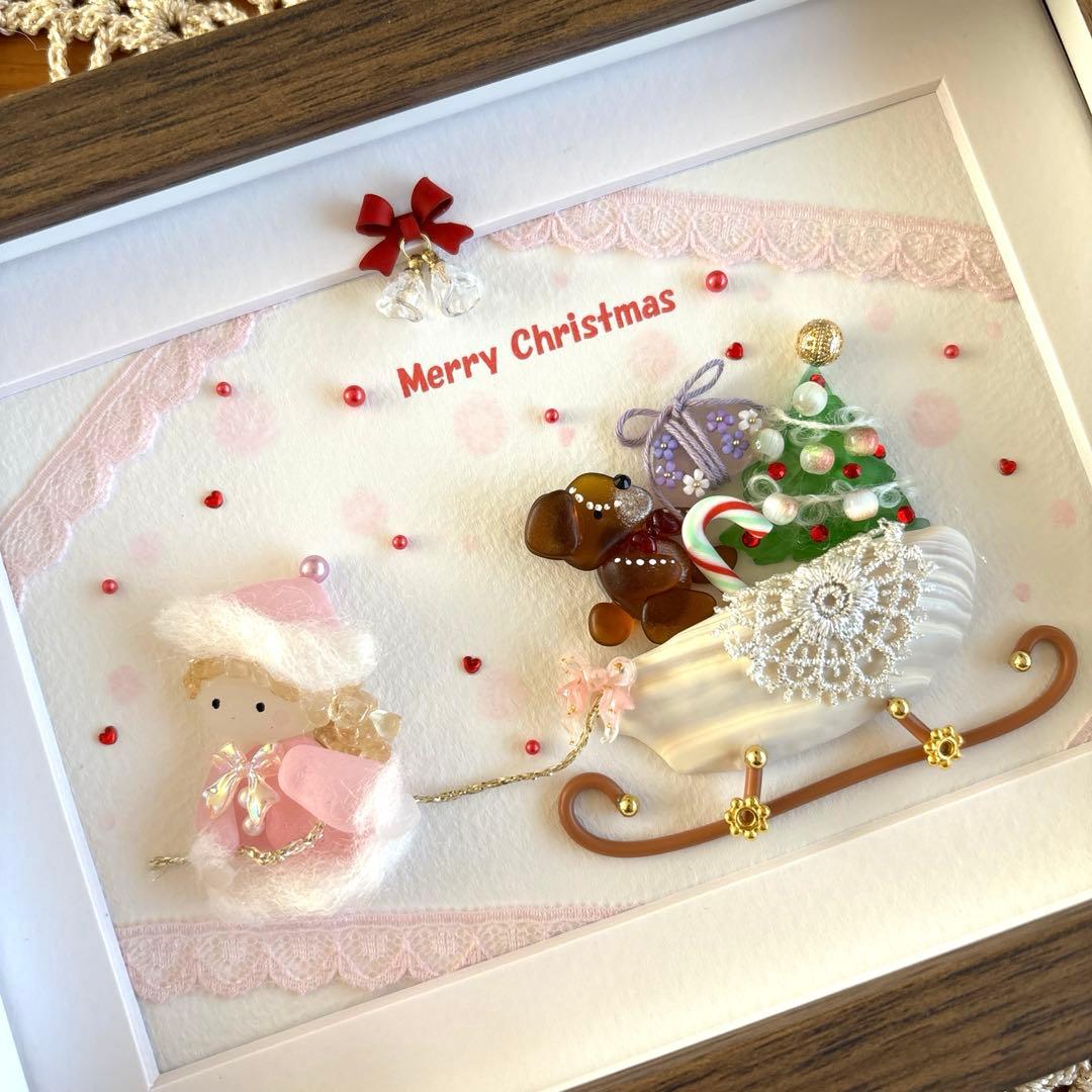 シーグラスアート❁クリスマスオーナメント❁