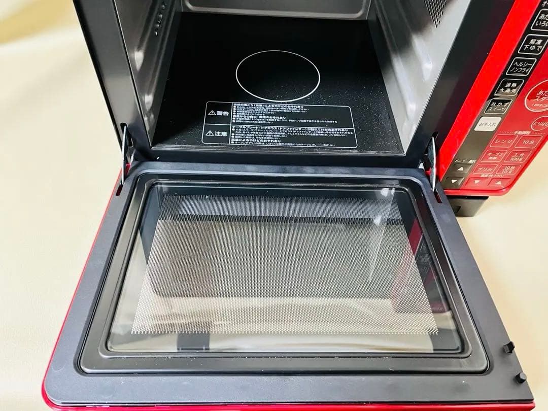 【美品】HITACHI オーブンレンジ MRO-JT230 レッド　2021年製