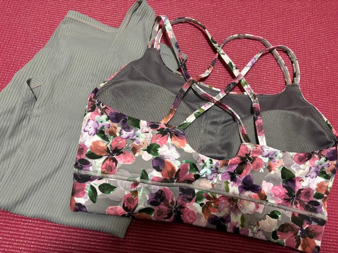 【SUKALA】フルオブフラワーセパレートタンク・モーヴ・S【新品／未着用】