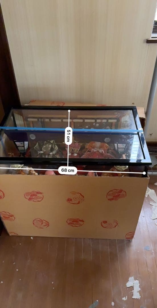 豪華 ひな人形 ケース入り 7人飾り 68cm幅 雛祭り 収納箱付き 美品