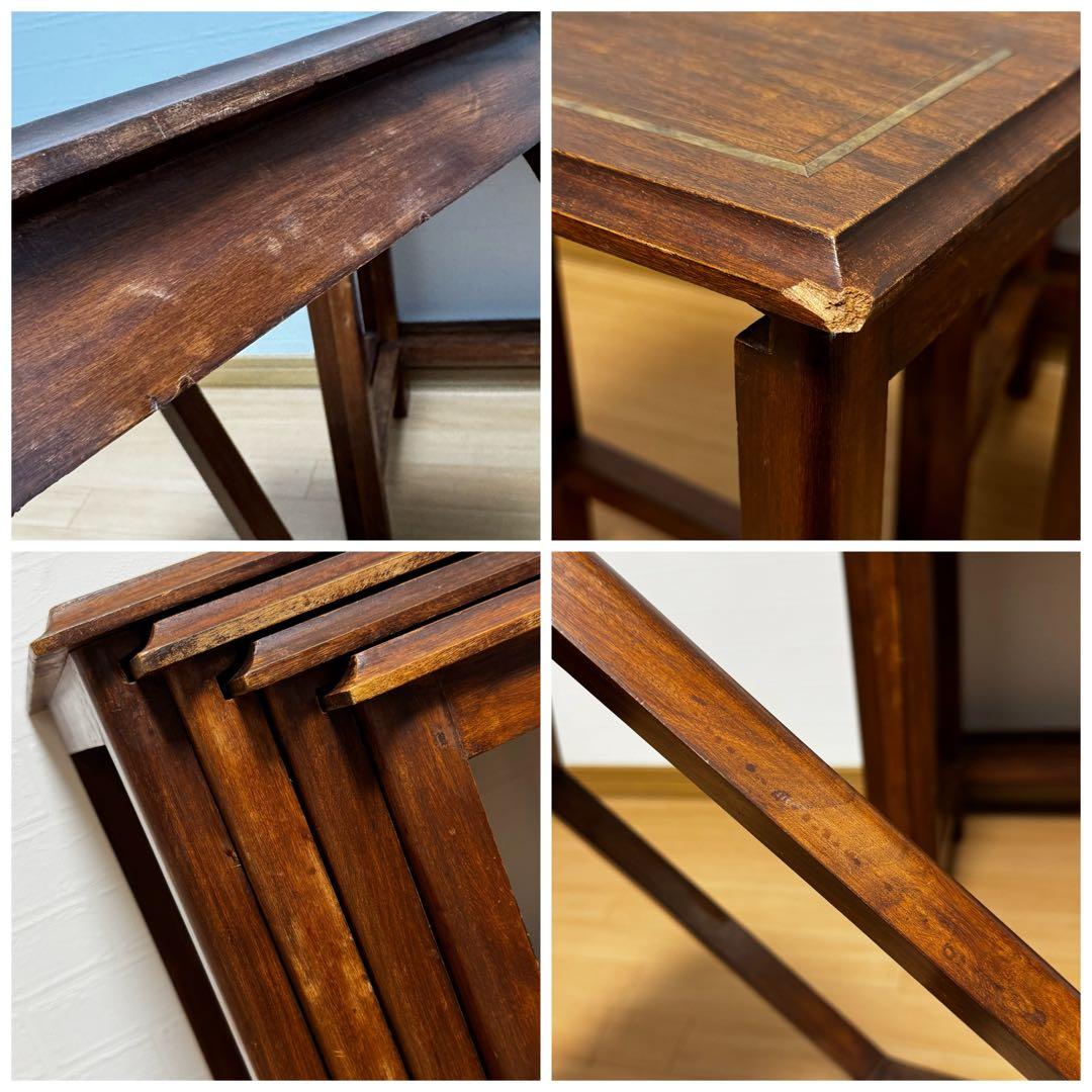 ネストテーブル 4連 4つ組 サイドテーブル ナイトテーブル ヴィンテージ家具