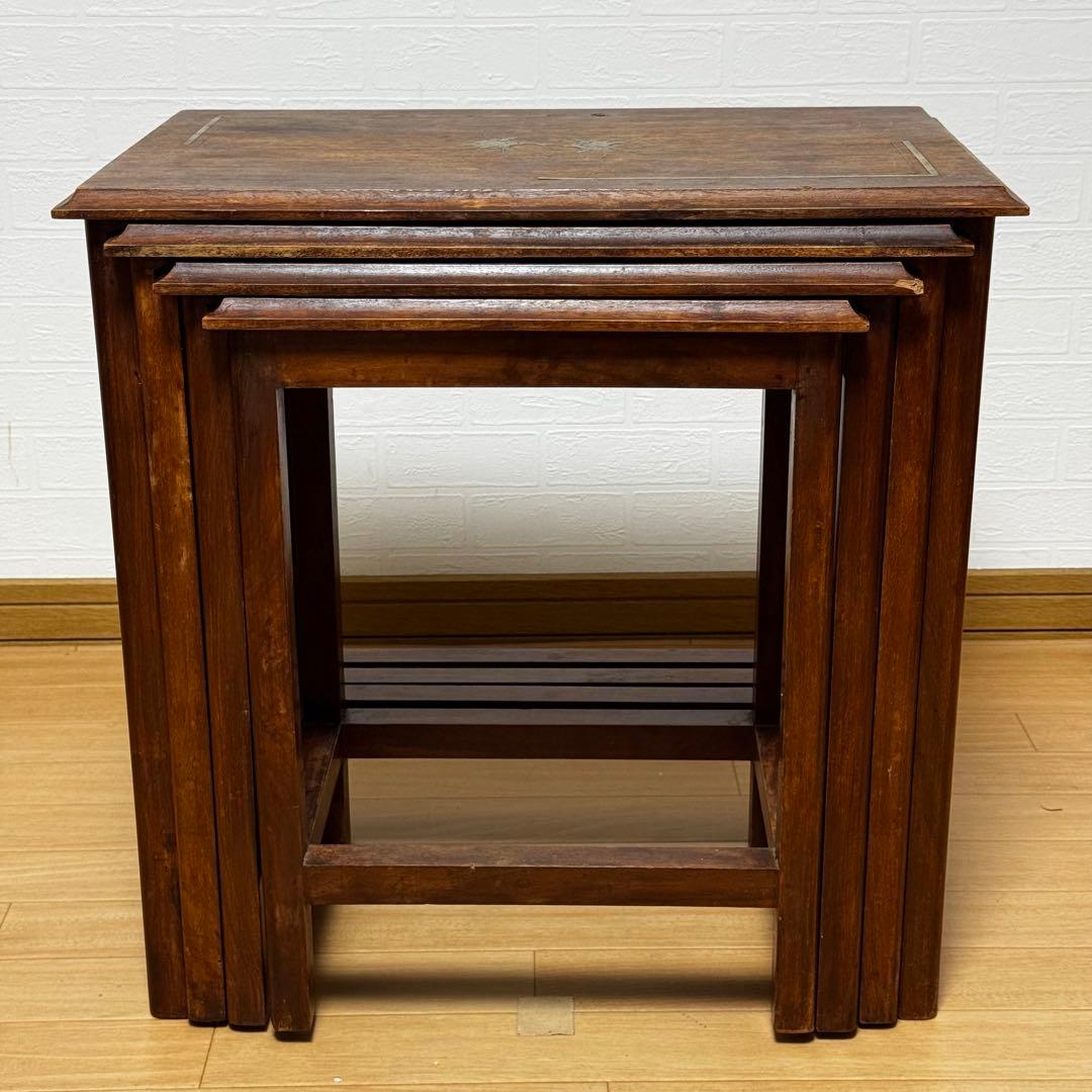 ネストテーブル 4連 4つ組 サイドテーブル ナイトテーブル ヴィンテージ家具