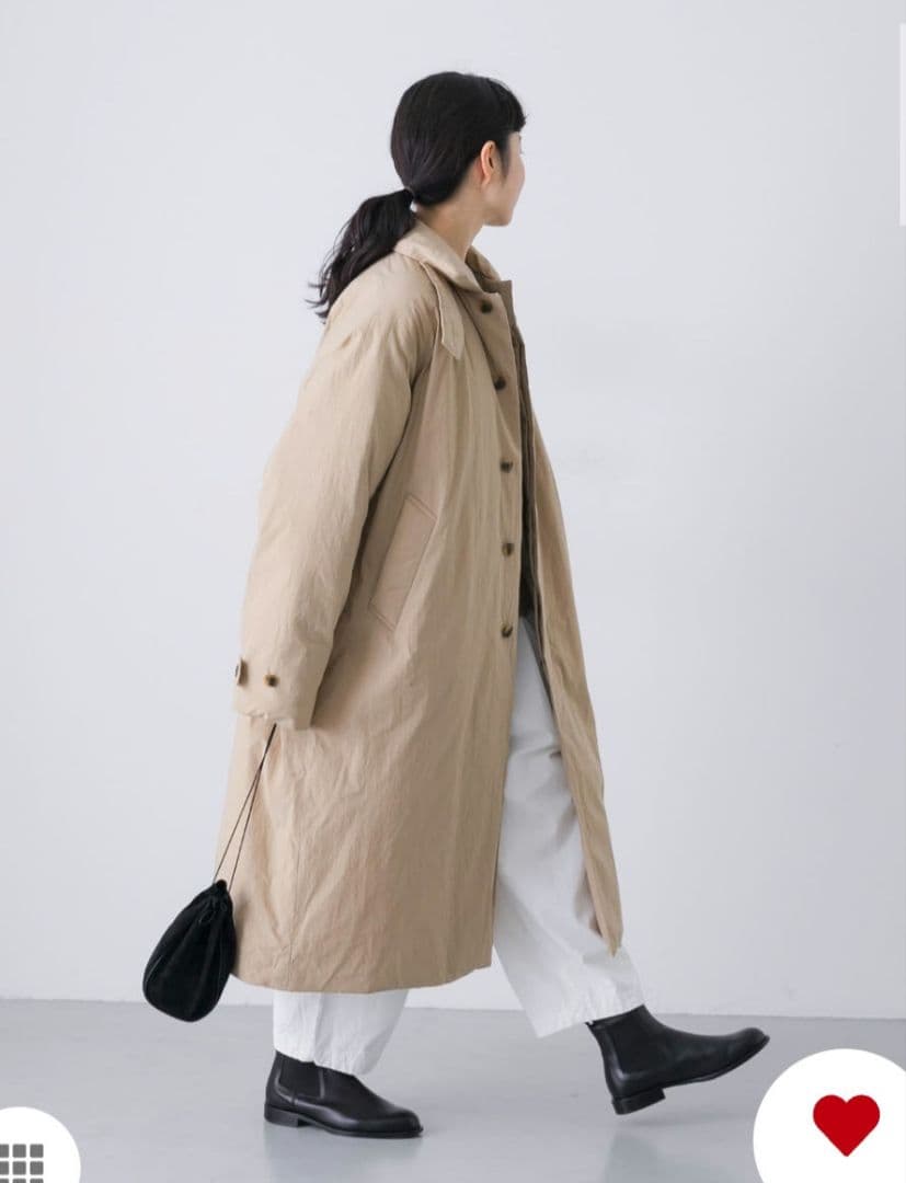 かぐれ　新品タグ付き　　　　　　　 コットンダウンコート　ブラック