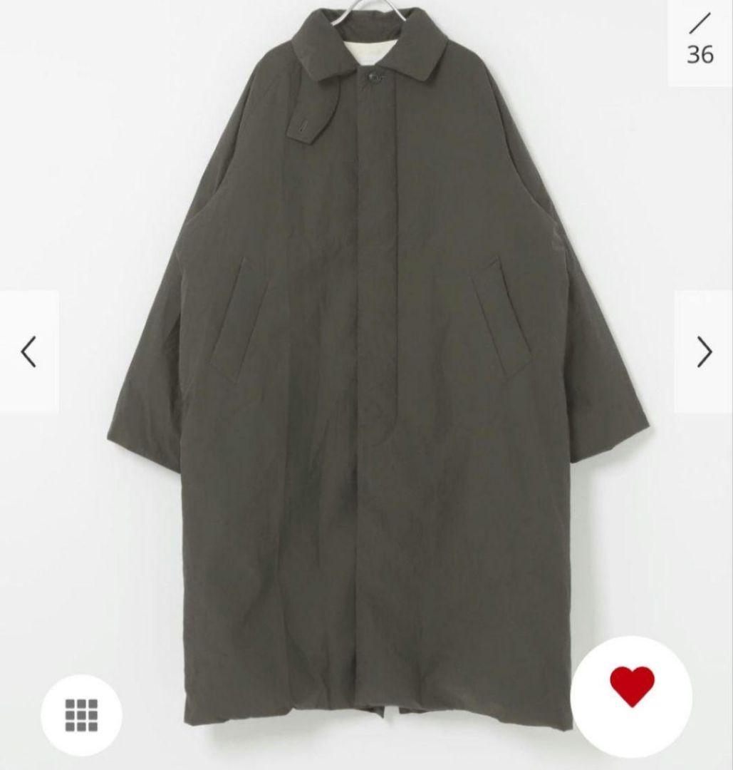 かぐれ　新品タグ付き　　　　　　　 コットンダウンコート　ブラック