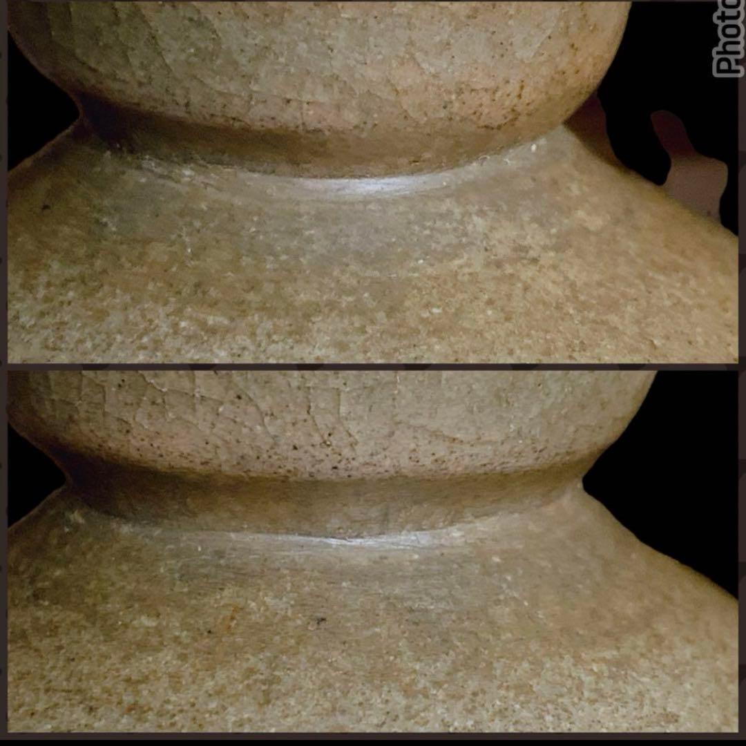 李朝　高麗　前期　徳利　花瓶　鉄絵