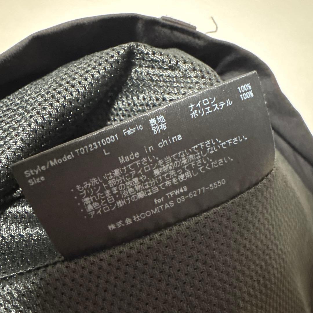 美品　TFW49 ロングパンツ　Lサイズ　ブラック　裏地付き