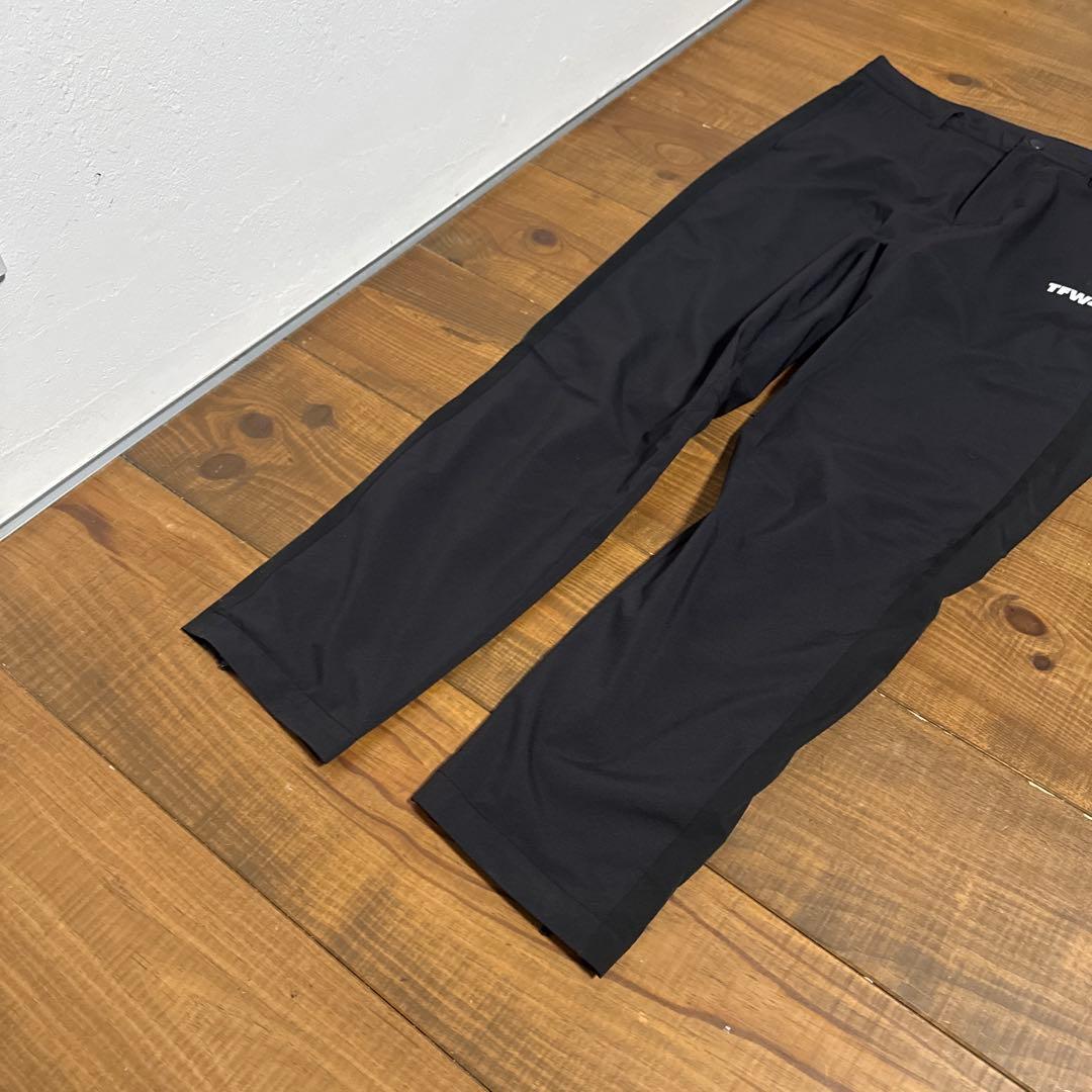 美品　TFW49 ロングパンツ　Lサイズ　ブラック　裏地付き