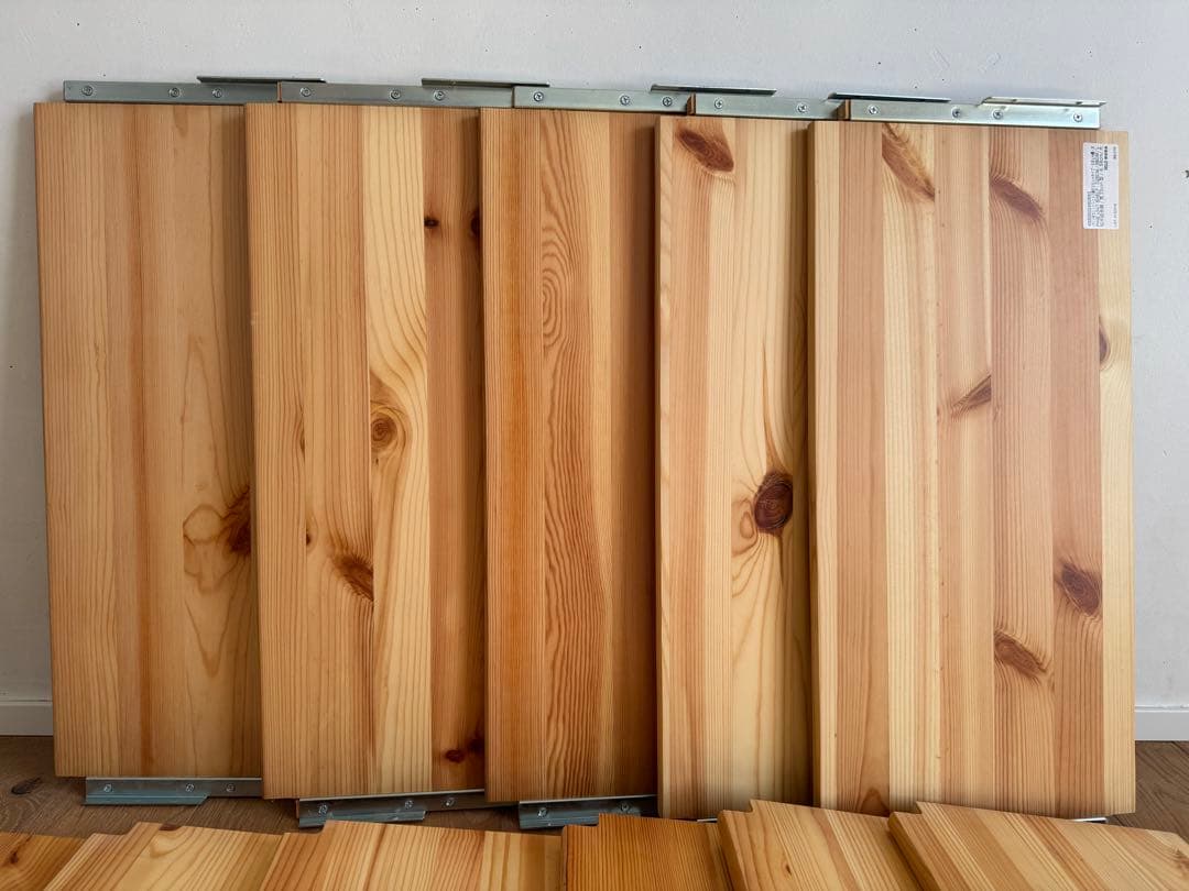 11枚　パイン材ユニットシェルフ・奥行２５ｃｍ　幅５８ｃｍ　棚板