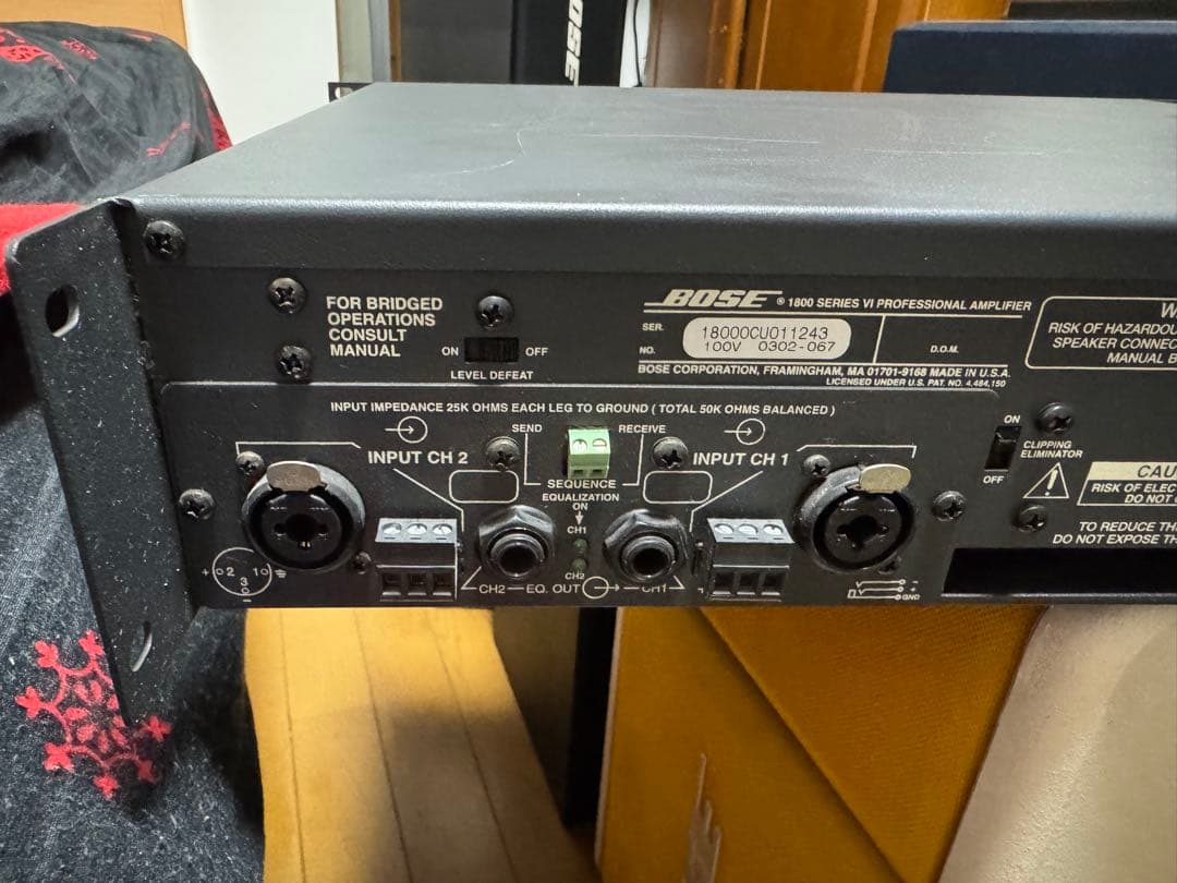 BOSE 1800VI ステレオ パワーアンプ ボーズ