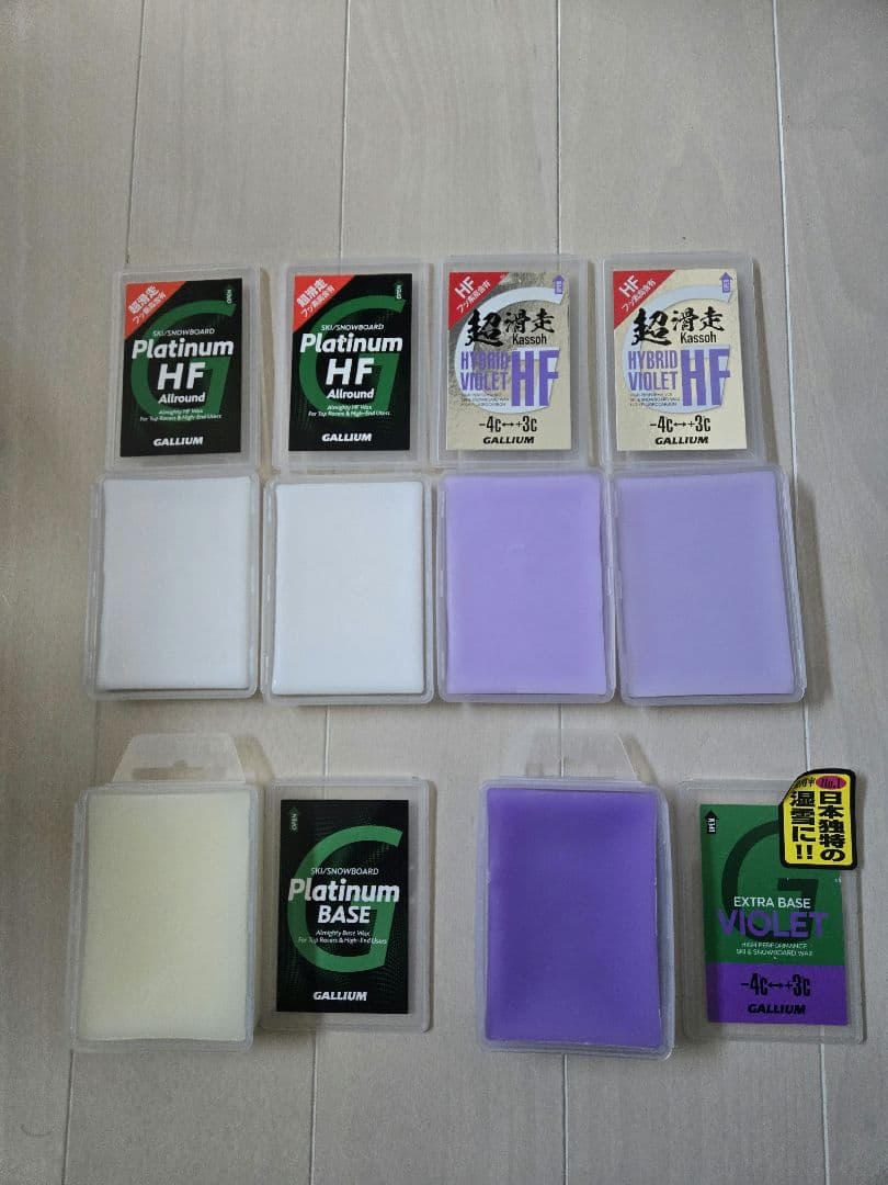 GALLIUM WAX　ガリウムワックス　 超滑走Hiフッ素ワックスセット