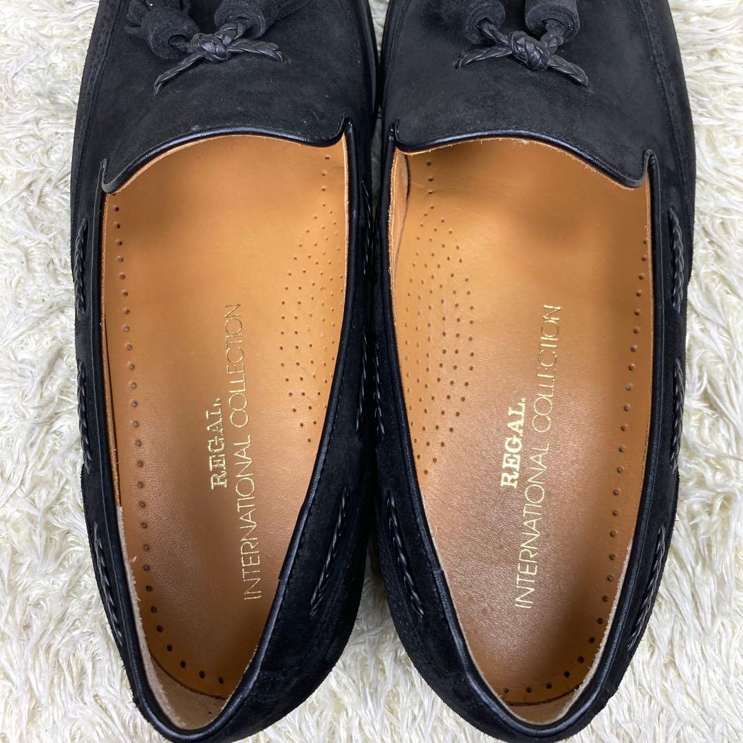 『美品』REGAL リーガル タッセルローファー スリッポン ブラック レザー