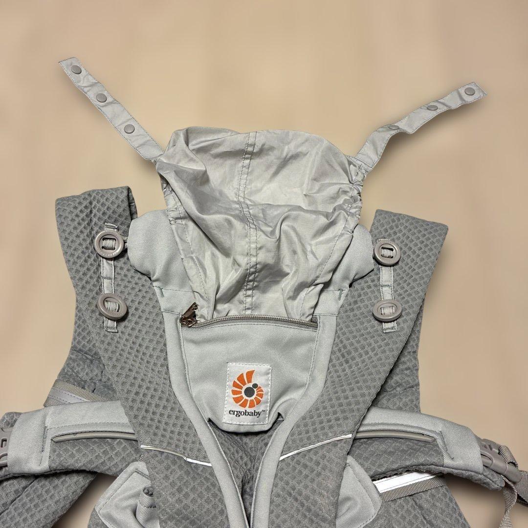 美品！エルゴ 抱っこ紐 オムニブリーズ　パールグレー