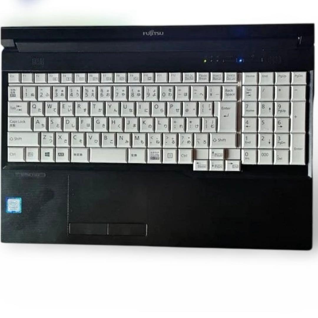 【美品】富士通 Lifebook A579 大容量SSD476GB 白キーボード