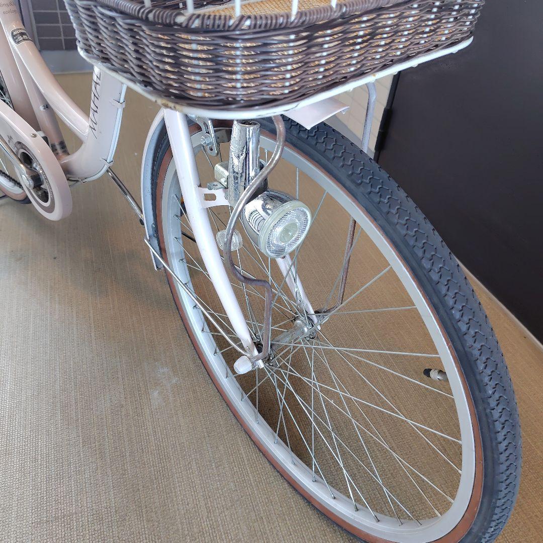 えれな♪自転車24インチ 女の子 MAHALO 6段変速 【美品】