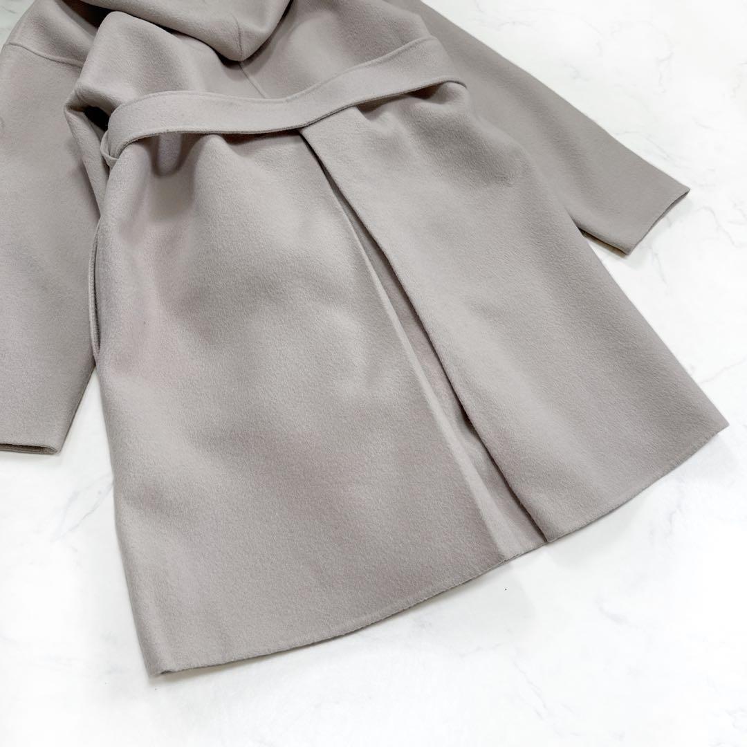 allureville アルアバイル カシミヤ混 リバーフーディーコート