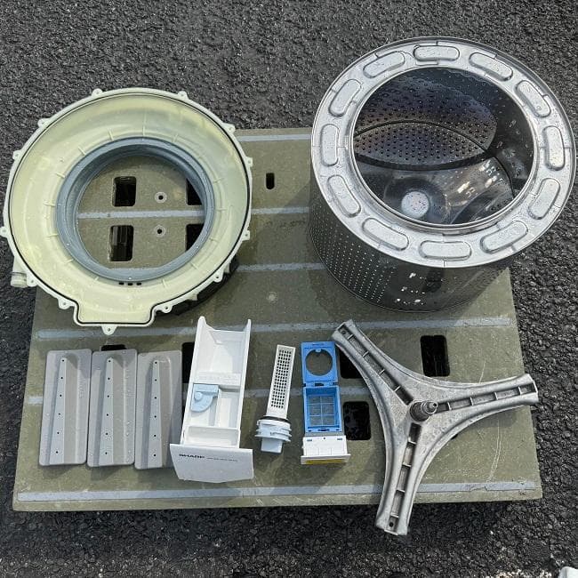 地域限定送料無料　美品　SHARP　シャープ　ドラム式洗濯乾燥機　ES-S7G