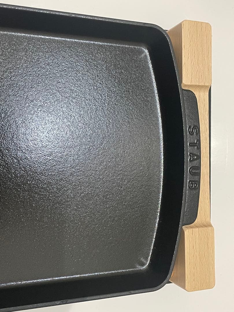 【新品】ストウブ　ステーキプレート　ブラック